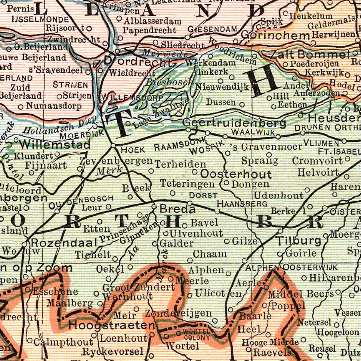 Restored historic details from the 1901 country map of County