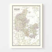 map of Denmark