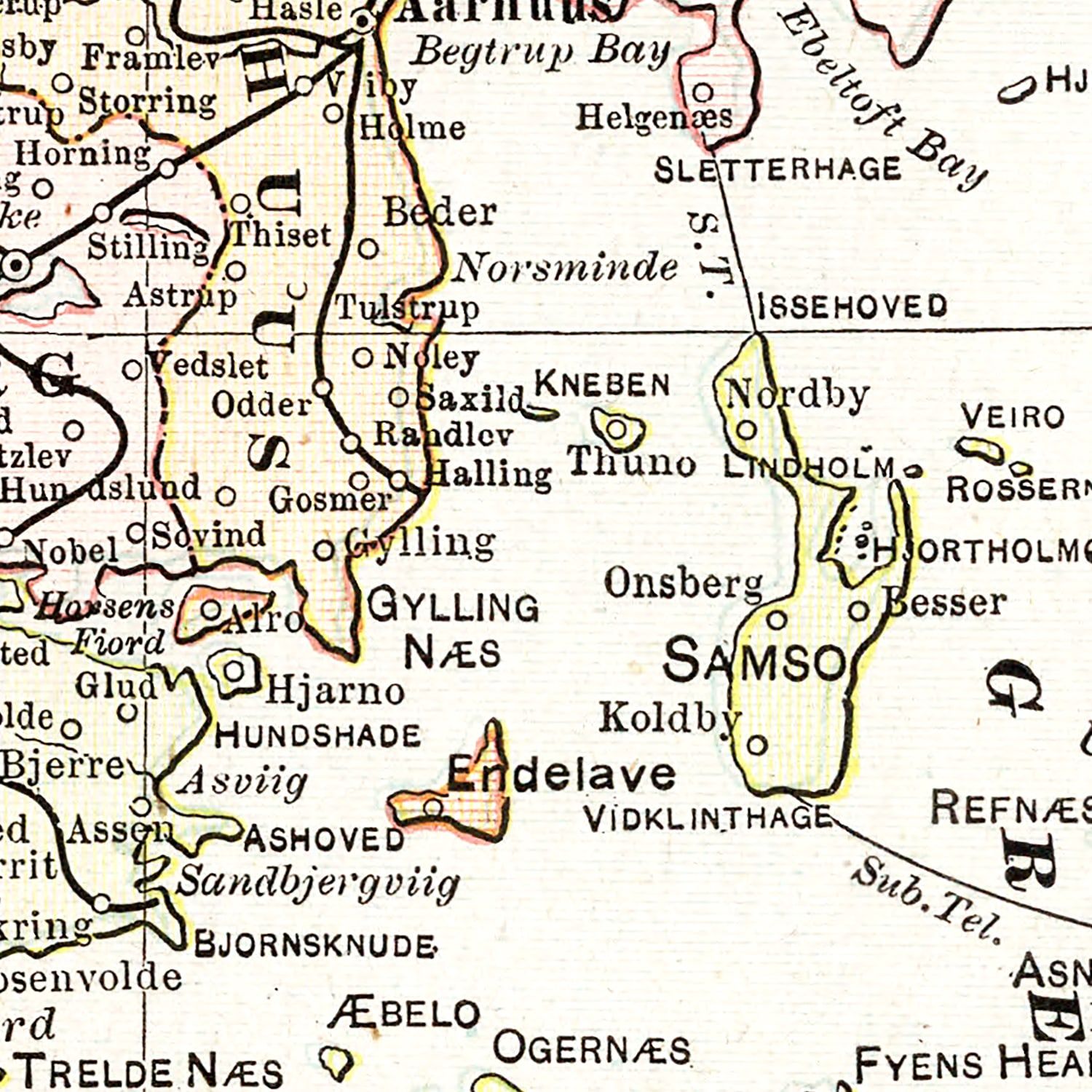 Restored historic details from the 1901 country map of County