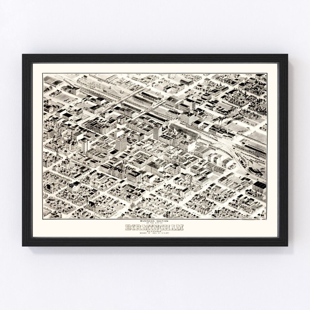 Birmingham Vintage Map 1903
