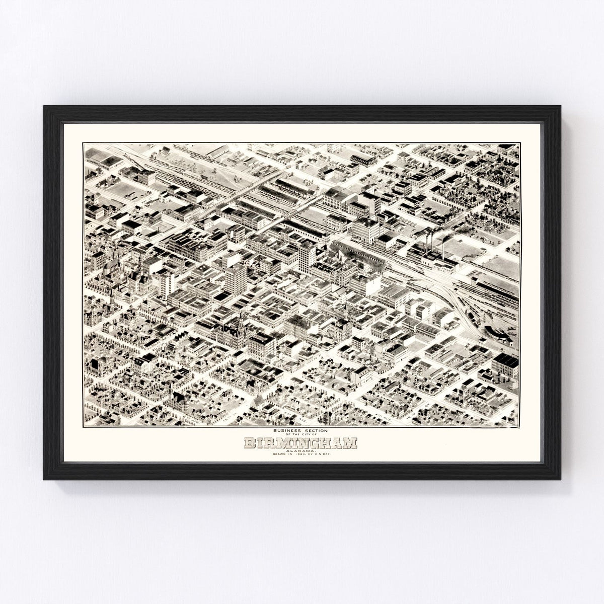 Birmingham Vintage Map 1903
