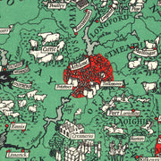 old Ireland map map