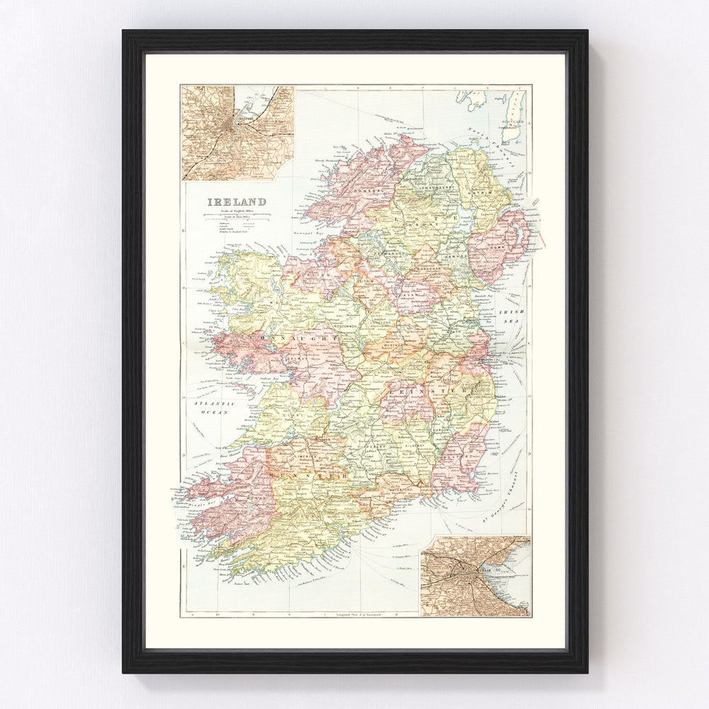 Ireland Vintage Map 1891