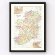 Ireland Vintage Map 1891
