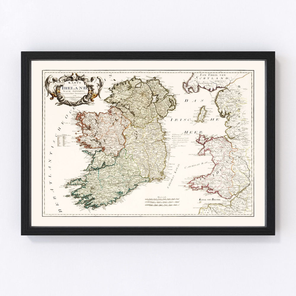 Ireland Vintage Map 1795
