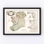 Ireland Vintage Map 1795