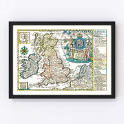 England, Scotland, Ireland Vintage Map 1790