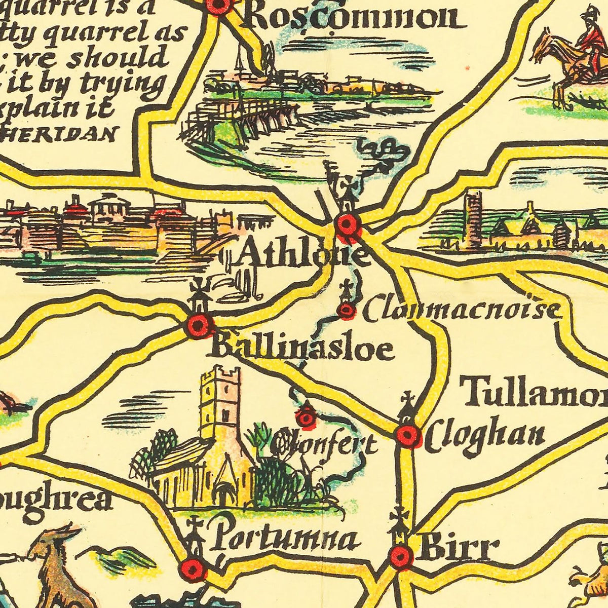 Restored historic details from the 1933 country map of County