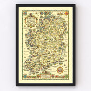 Ireland Vintage Map 1933