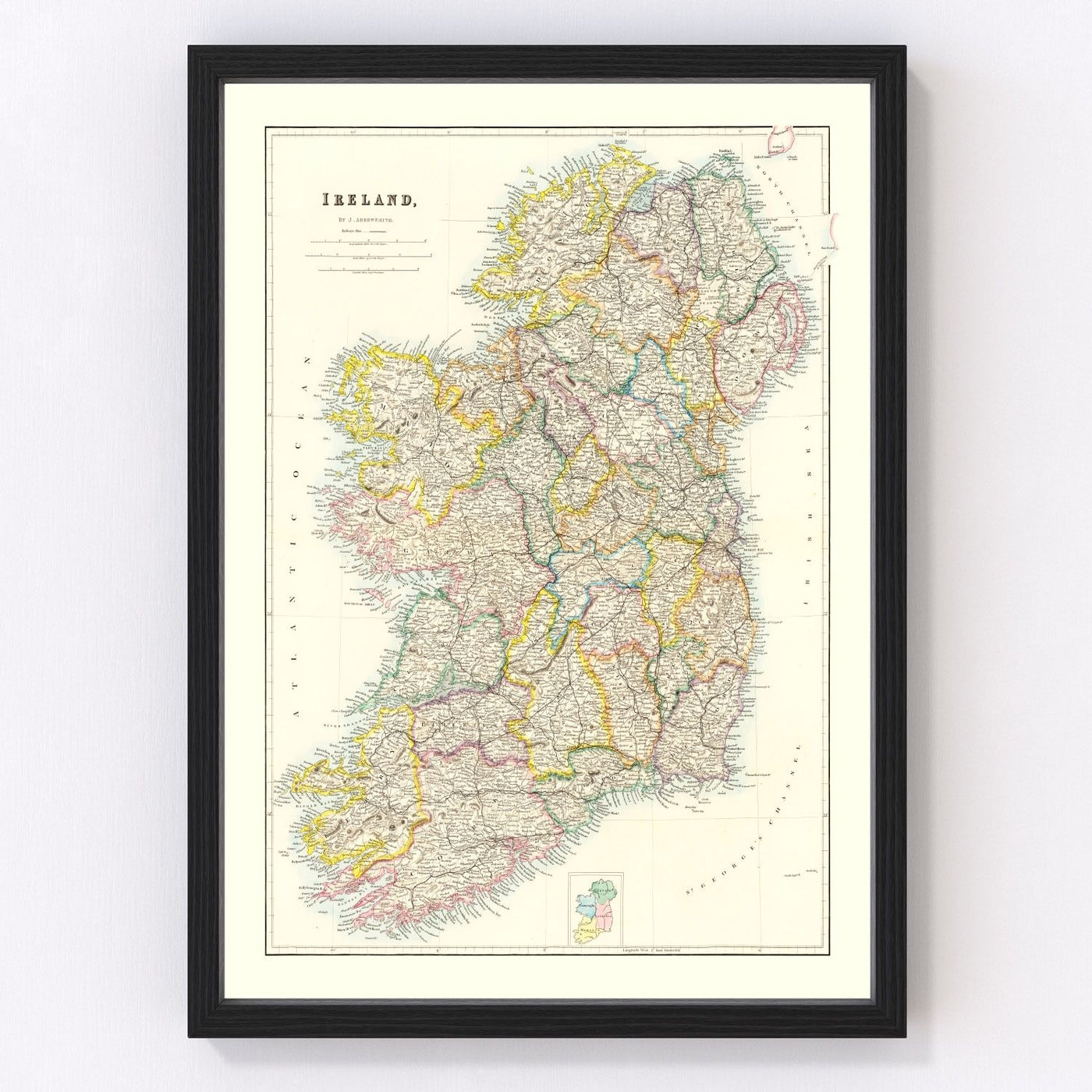 Ireland Vintage Map 1884