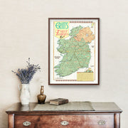 Ireland map art