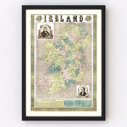 Ireland Vintage Map 1855