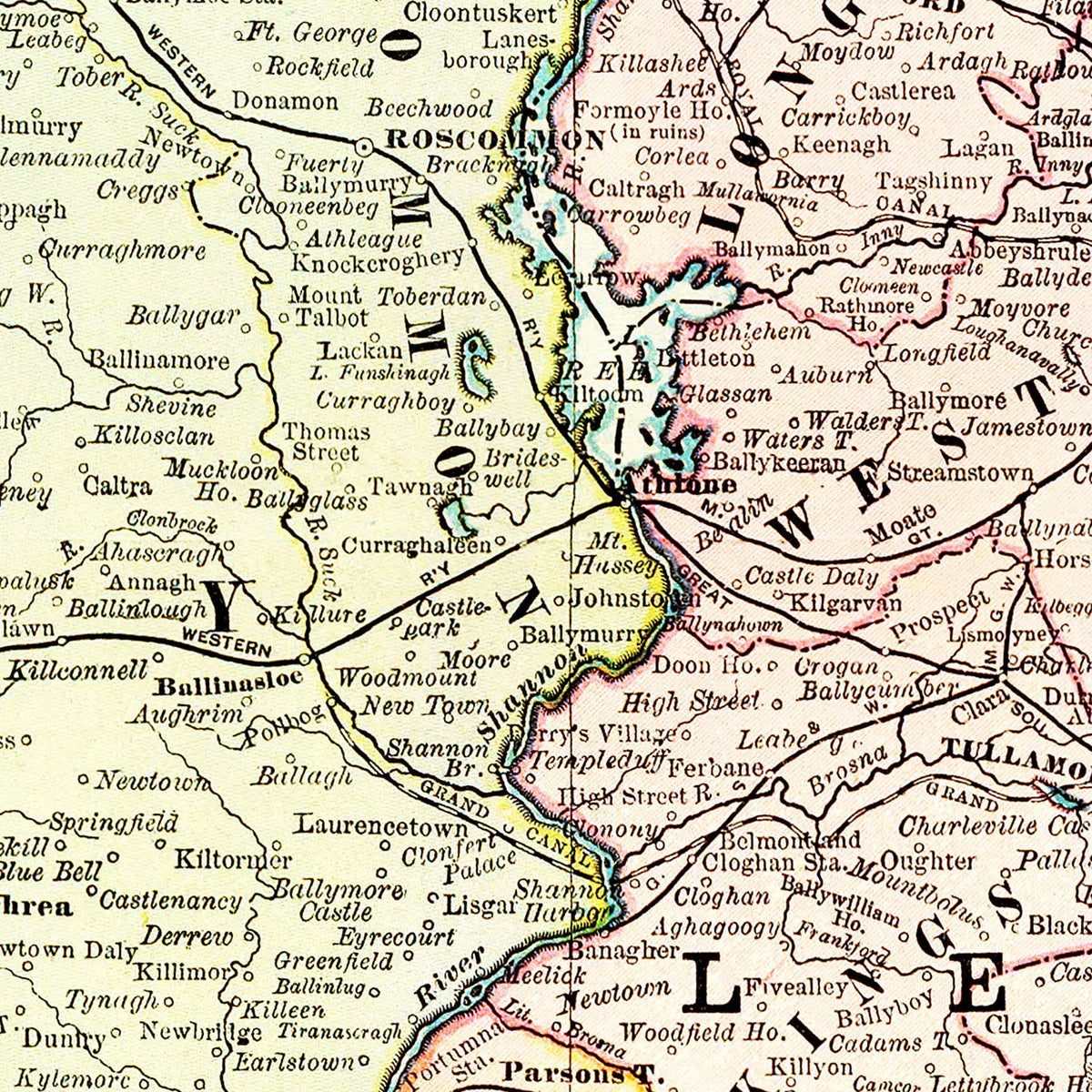 Restored historic details from the 1897 country map of County