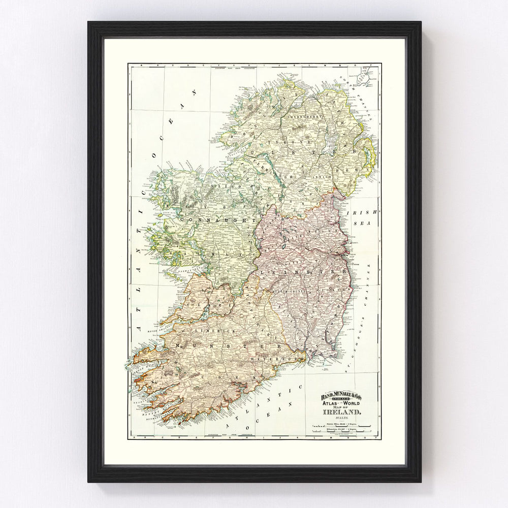 Ireland Vintage Map 1897