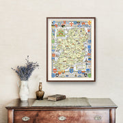 Ireland map art