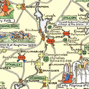 old Ireland map map