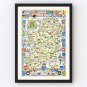 Ireland Vintage Map 1955
