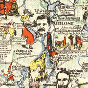 old Ireland map map