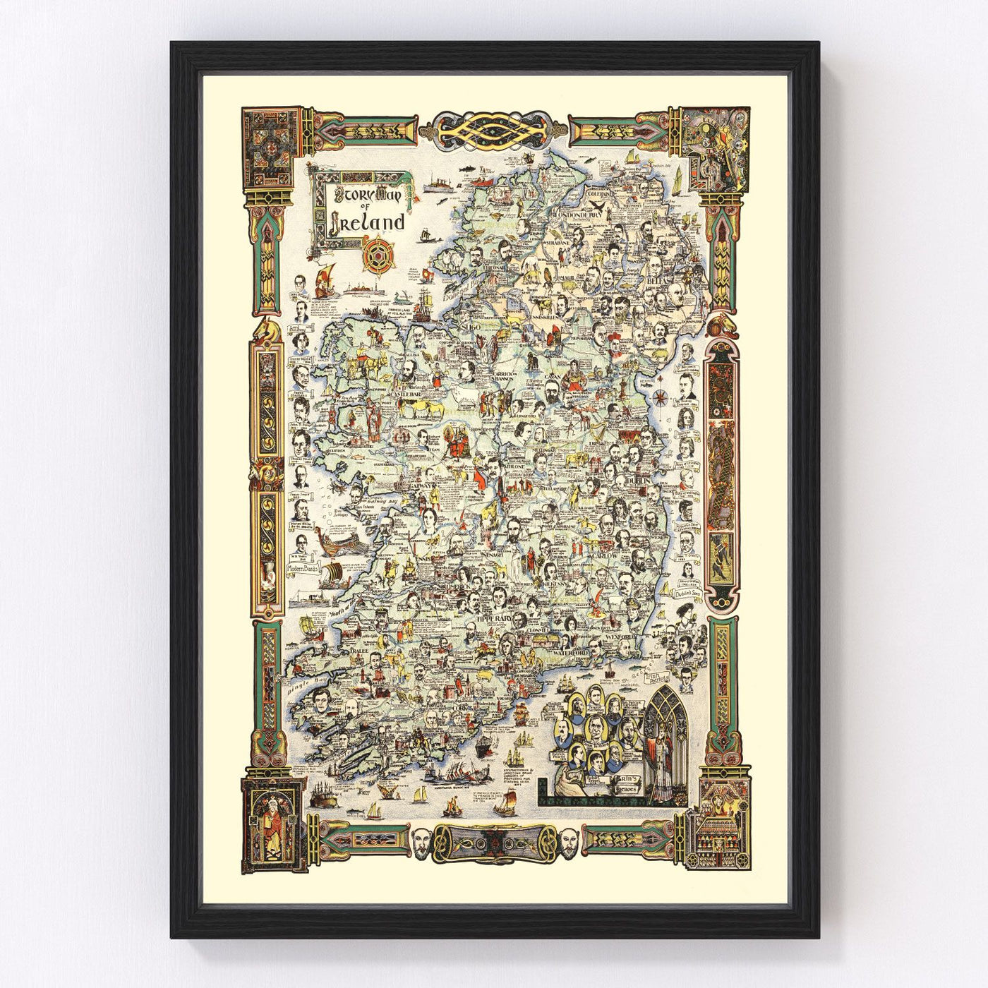 Ireland Vintage Map 1936