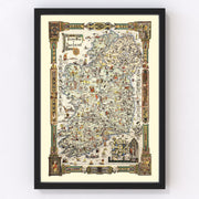 Ireland Vintage Map 1936