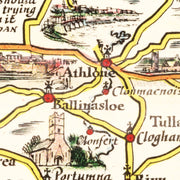 old Ireland map map