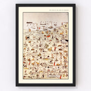 Luce County Vintage Map 1936