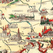 old Germany map map