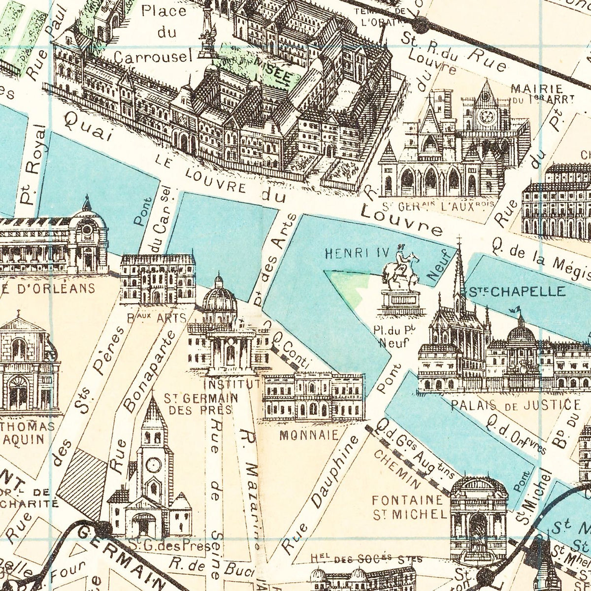 Vintage Paris Maps