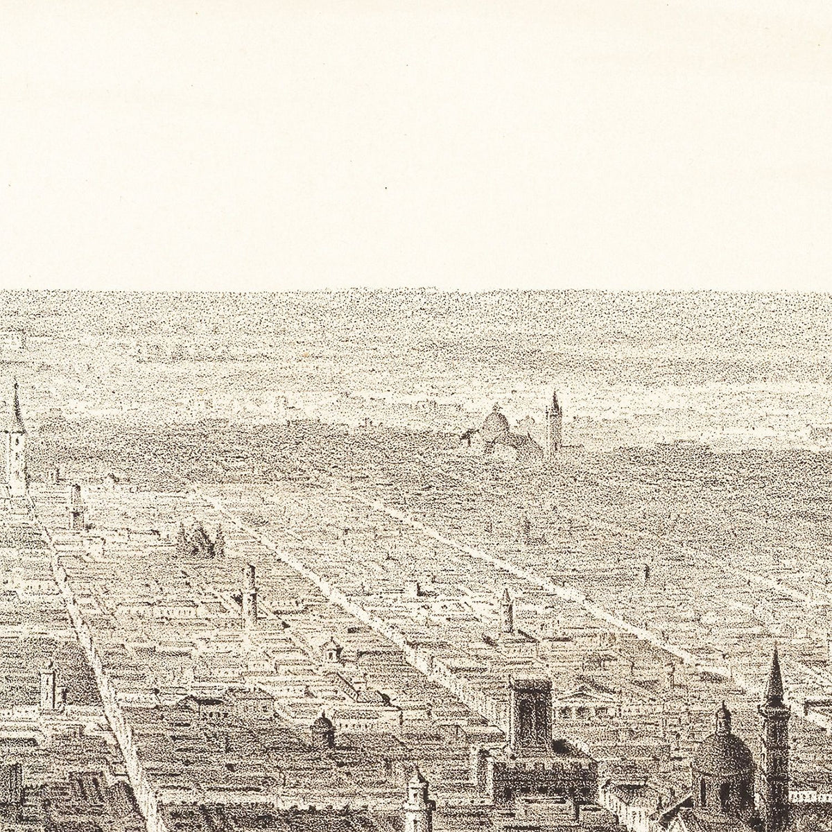 Restored historic details from the 1880 city map of Buenos Aires