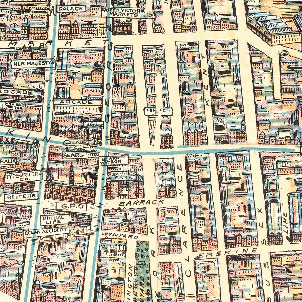 Vintage Sydney Australia Maps