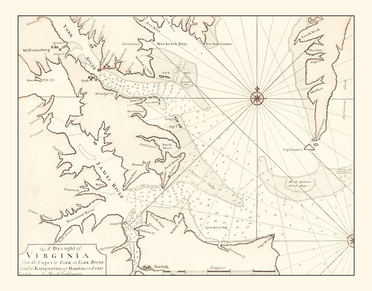 Preview of Vintage Map of Virginia 1742