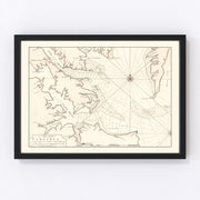 Virginia Vintage Map 1742