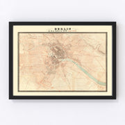 Berlin Vintage Map 1843