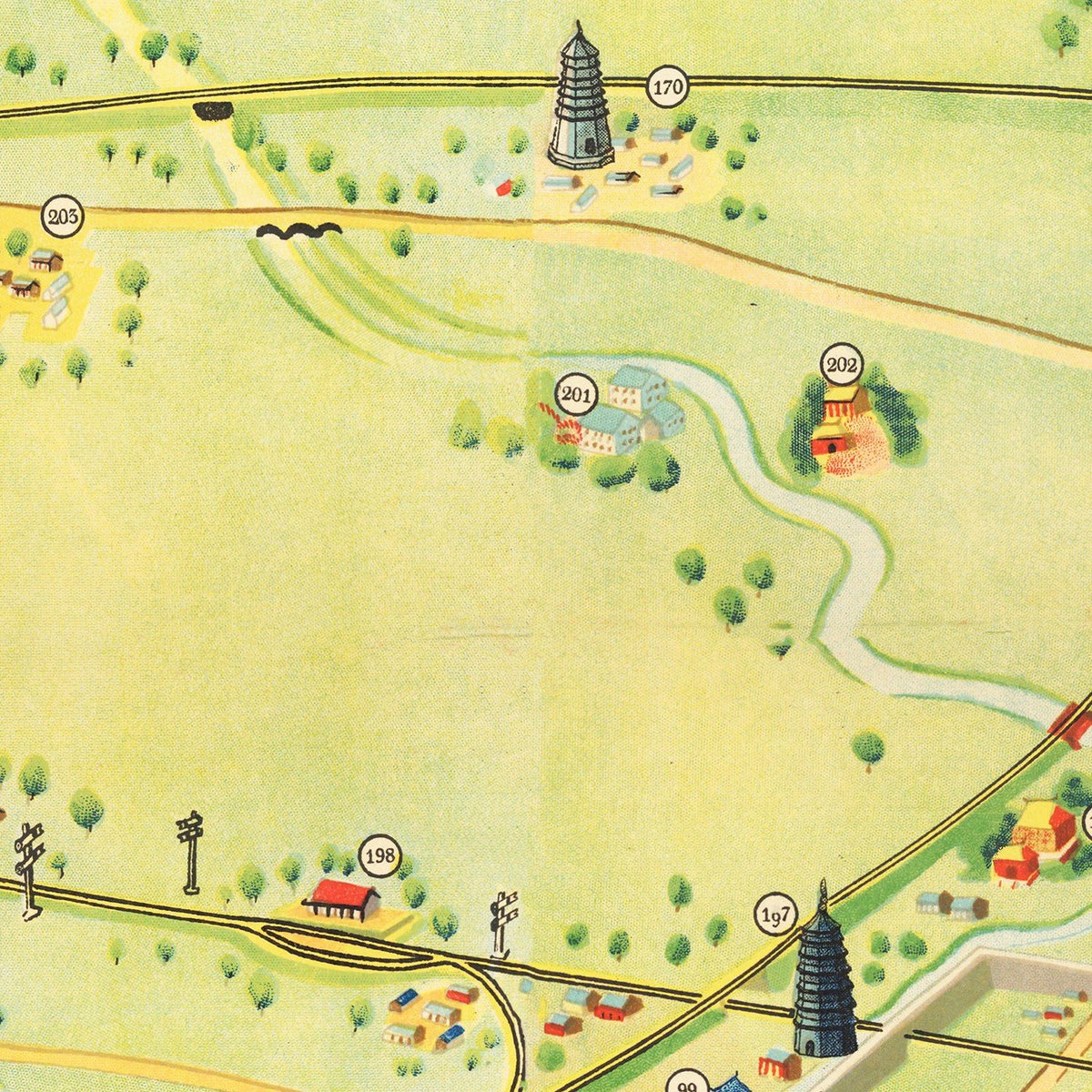 Restored historic details from the 1936 city map of Beijing