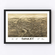 Canton Vintage Map 1885