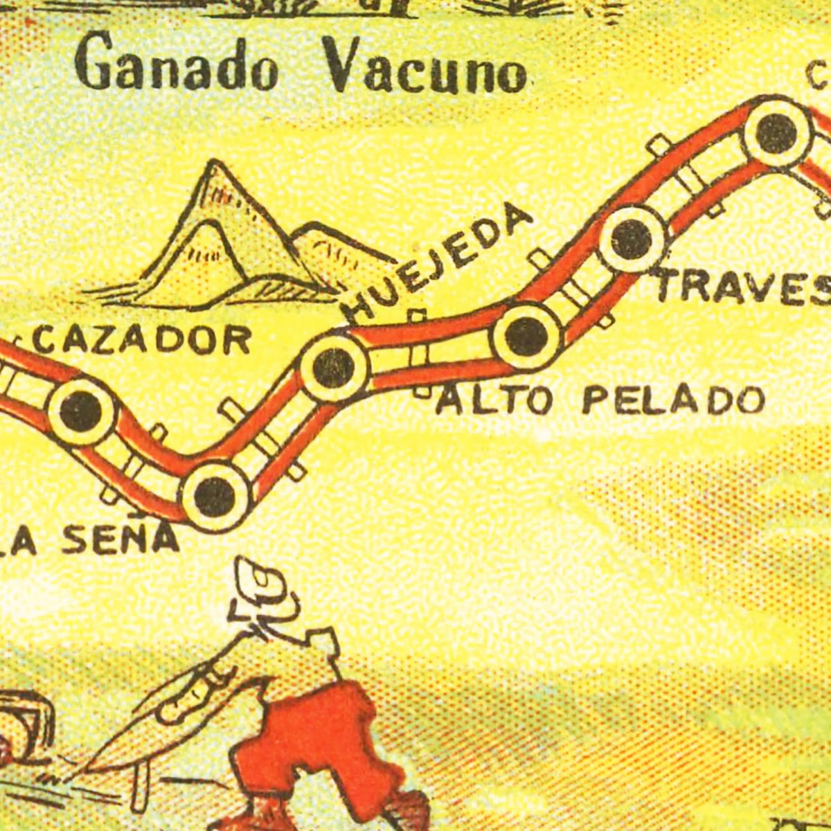 Restored historic details from the 1933 region map of County