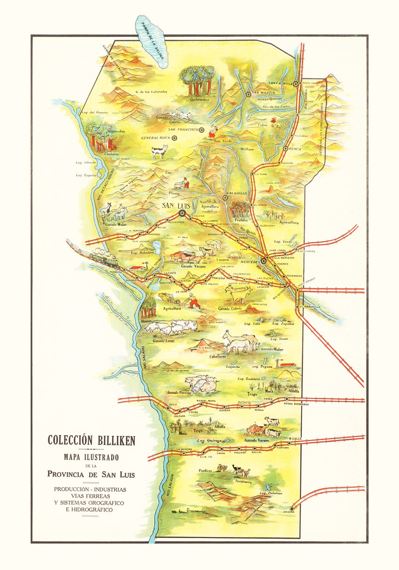 Size comparison using Vintage Map of San Luis, 1933
