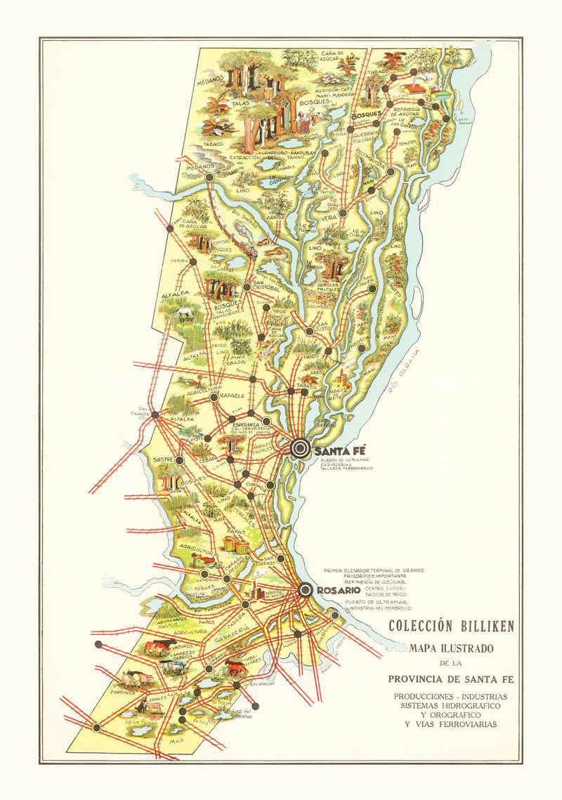Size comparison using Vintage Map of Santa Fe, 1933