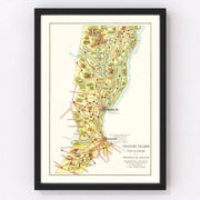 Santa Fe Vintage Map 1933