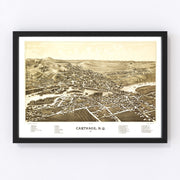 Carthage Vintage Map 1888