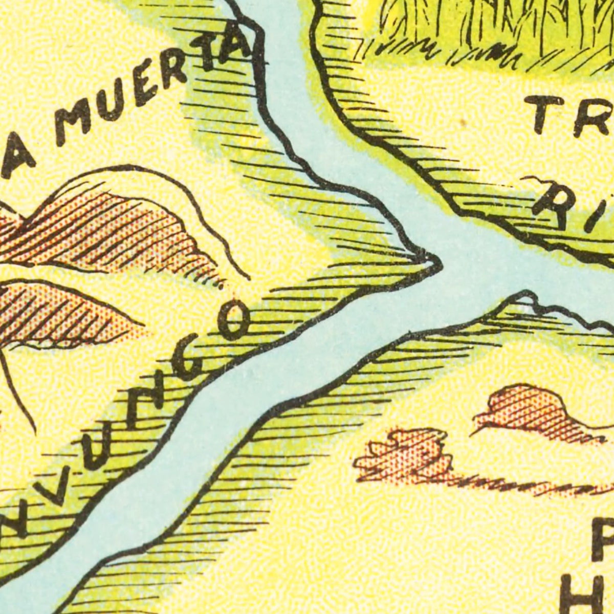 Restored historic details from the 1933 region map of County