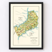 Misiones Vintage Map 1933