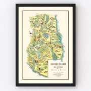 Mendoza Vintage Map 1933
