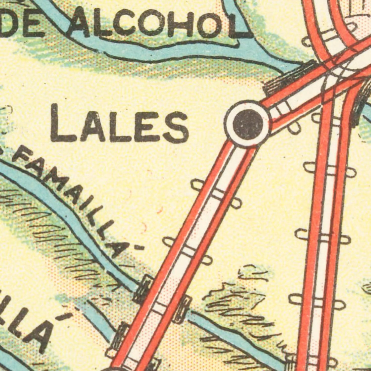 Restored historic details from the 1933 region map of County