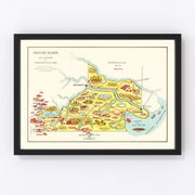 Rio Negro Vintage Map 1933