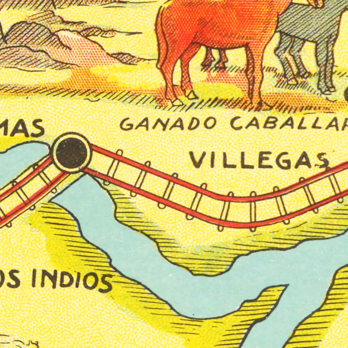 Restored historic details from the 1933 region map of County