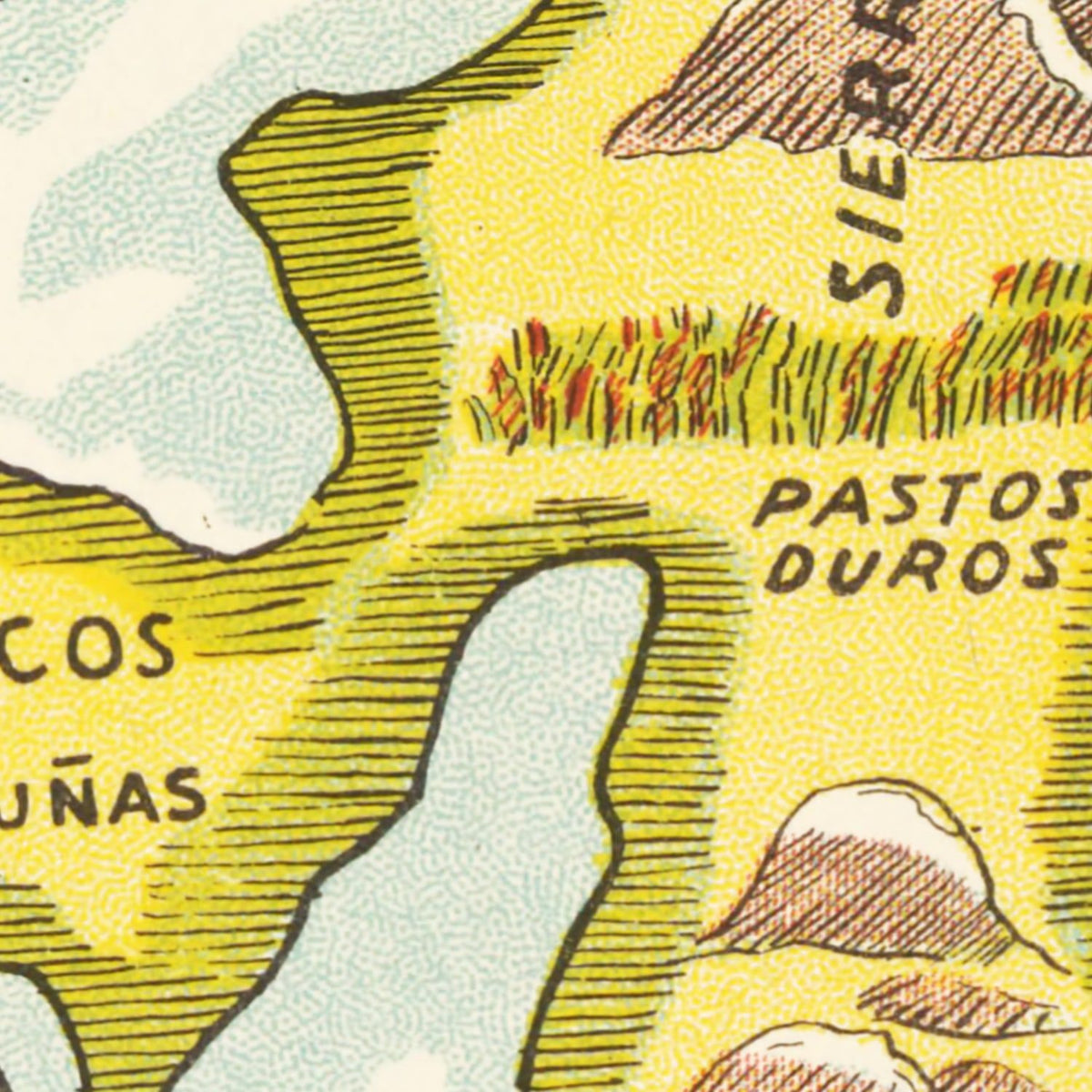 Restored historic details from the 1933 region map of County
