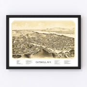 Catskill Vintage Map 1889