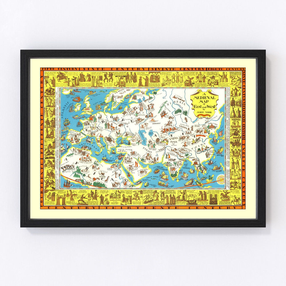 World Vintage Map 1925