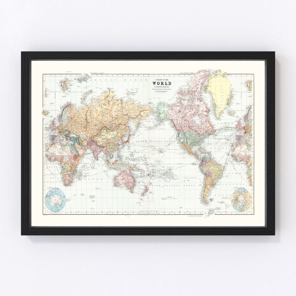 World Vintage Map 1904